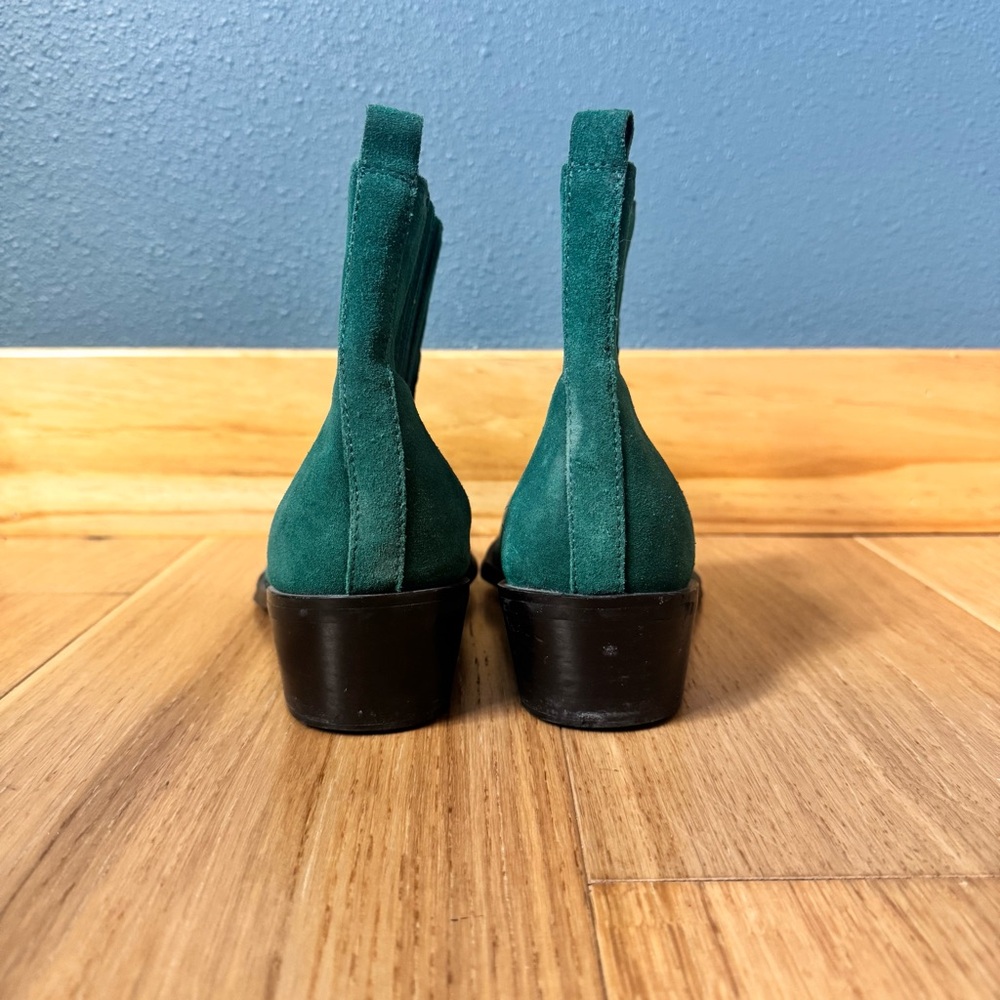 Calvin Klein Barbara Green Suede Western Booties size 9 - Picture 5 of 9